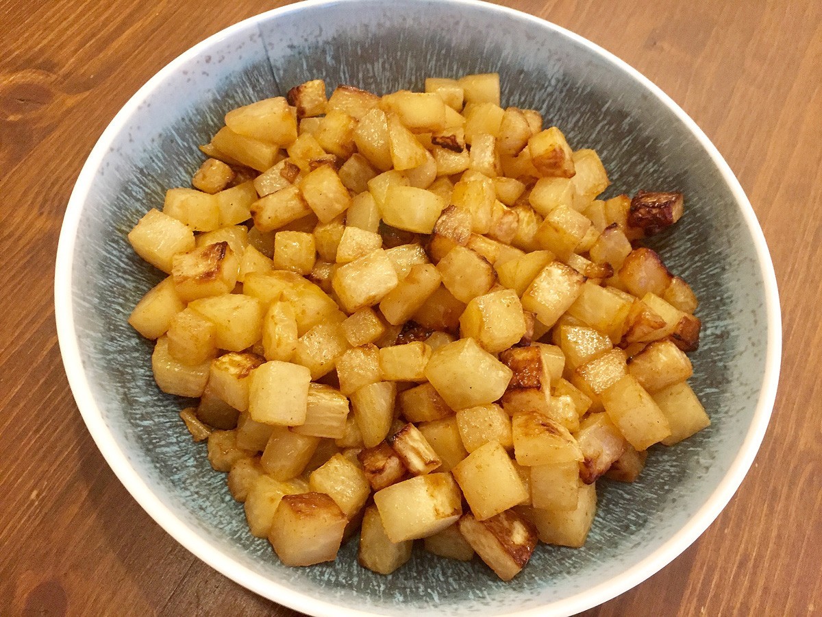 Falsche Bratkartoffeln - Kohlrabi
