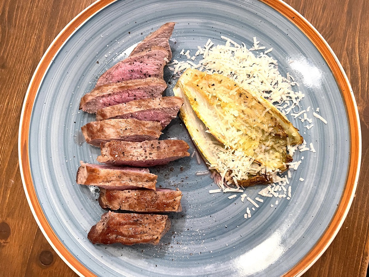 Steak mit Chicorée