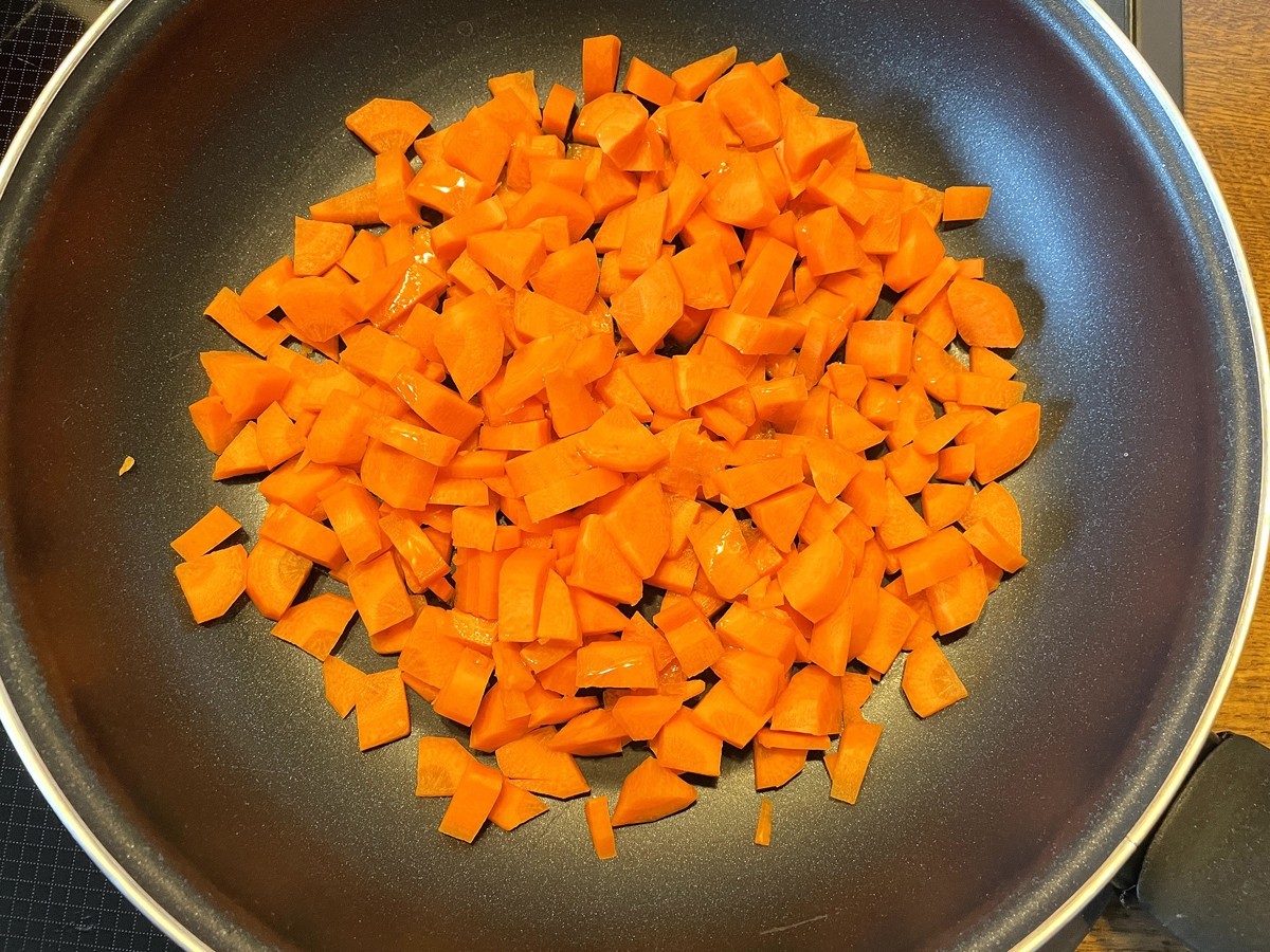 Seebarsch auf Karottenbett