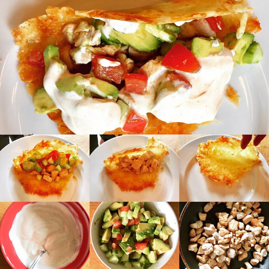 Käsetaco trifft Hühnchen