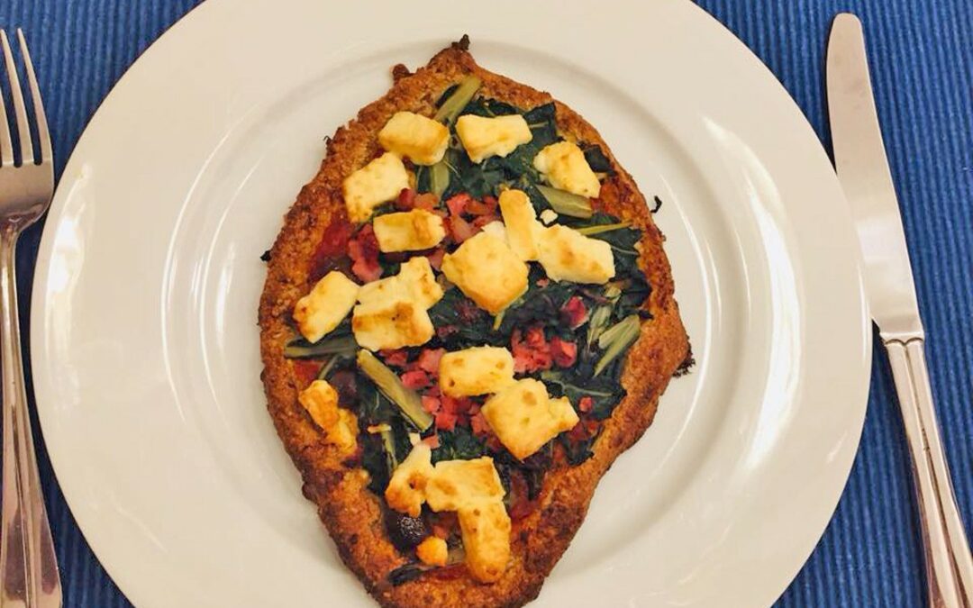 Pide mit Spinat