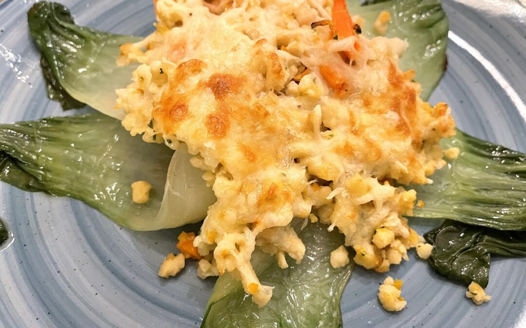 Sojarisotto mit Pak Choi