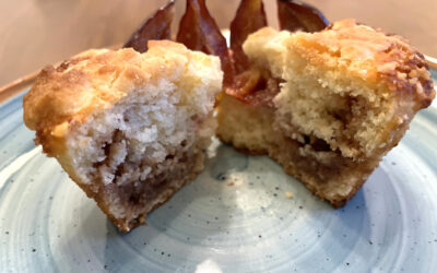 Zwetschgenmuffins mit Karamellkern